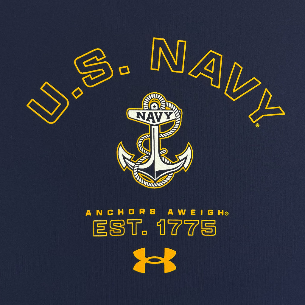 Navy Under Armour Anchors Aweigh Tech Stretch T-Shirt (Navy)