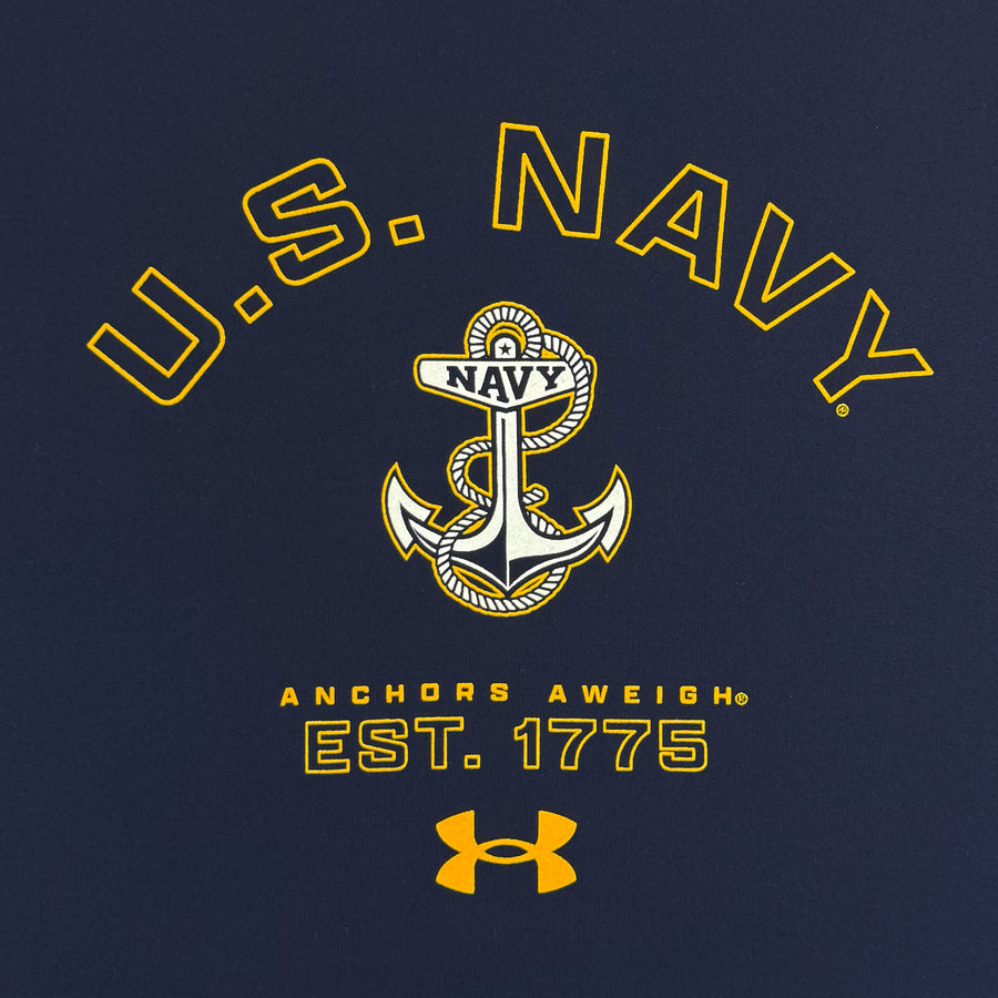 Navy Under Armour Anchors Aweigh Tech Stretch T-Shirt (Navy)