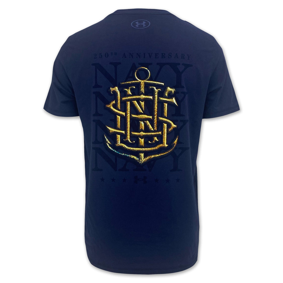 Navy Under Armour 2025 Rivalry Navy Anchor Tech T-Shirt (Navy)