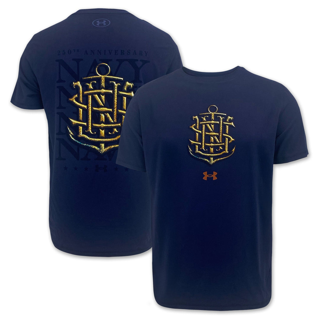 Navy Under Armour 2025 Rivalry Navy Anchor Tech T-Shirt (Navy)