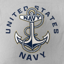 Load image into Gallery viewer, United States Navy Anchor Under Armour Tech Long Sleeve T-Shirt (Grey)