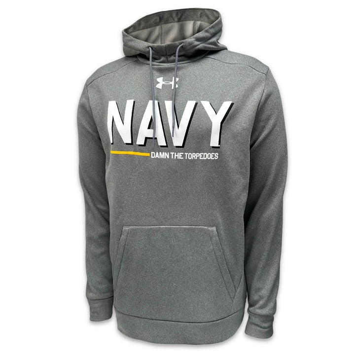 Navy Under Armour Damn the Torpedoes Ship Hood (Grey)