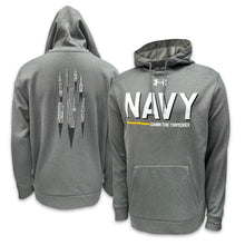 Load image into Gallery viewer, Navy Under Armour Damn the Torpedoes Ship Hood (Grey)