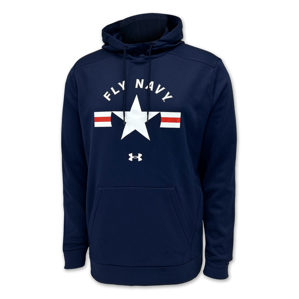 Navy Under Armour Fly Navy Pullover Hood (Navy)