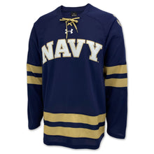 Load image into Gallery viewer, Navy Under Armour Hockey Jersey