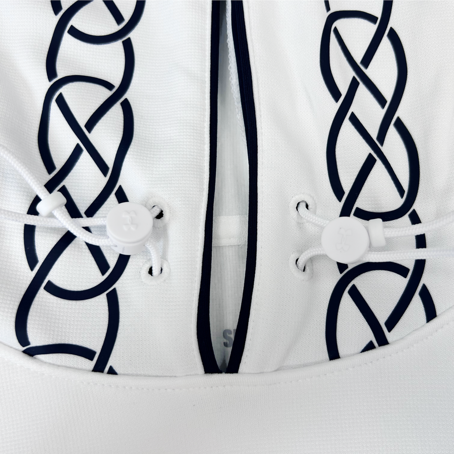 Navy Under Armour Ireland 2023 Armour Fleece Hood (White)