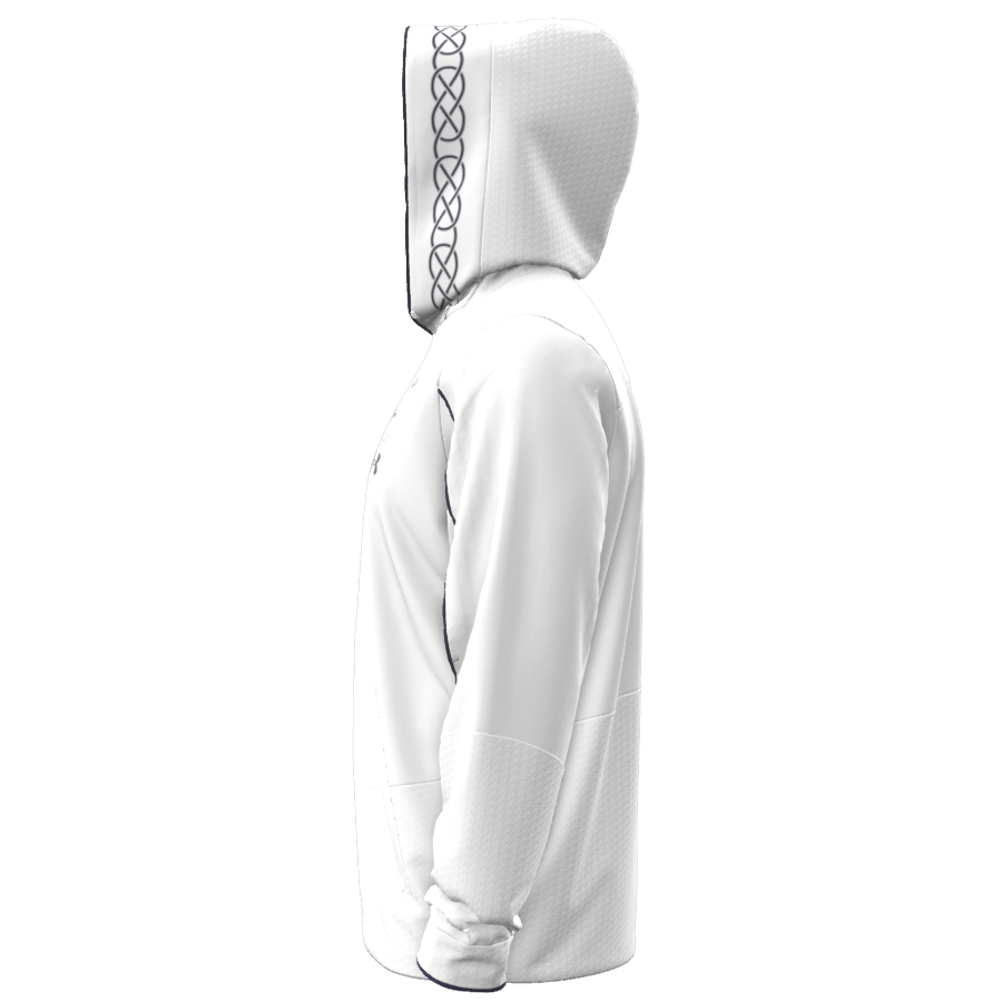 Navy Under Armour Ireland 2023 Armour Fleece Hood (White)