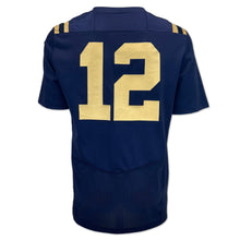 Load image into Gallery viewer, Navy Under Armour Sideline Replica #12 Football Jersey (Navy)