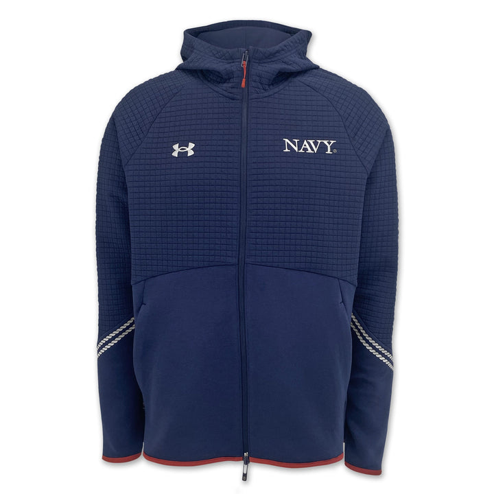 Navy Under Armour 2025 Rivalry Unstoppable Fleece Full Zip Jacket (Navy)