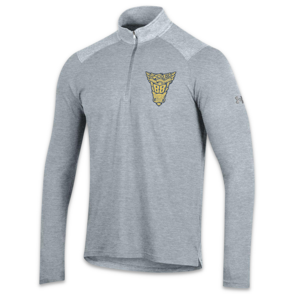 USNA Under Armour Class of 88 All Day Lightweight 1/4 Zip (Steel)