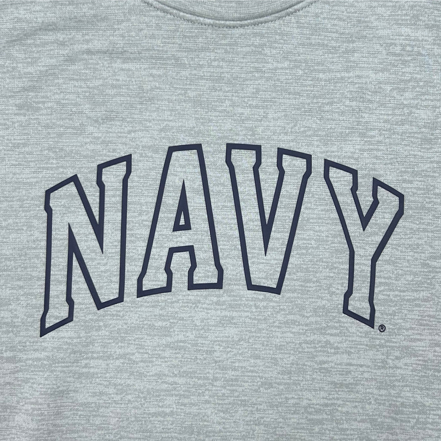 Navy Under Armour Sideline Armour Fleece Crewneck (Grey)