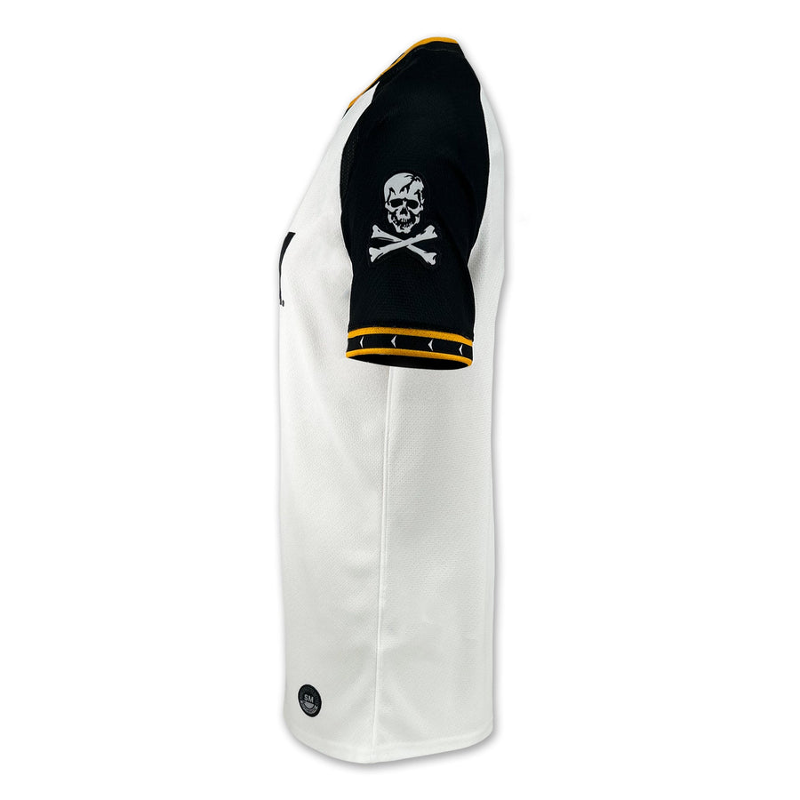 Navy Custom Under Armour Baseball Replica Jersey (White)