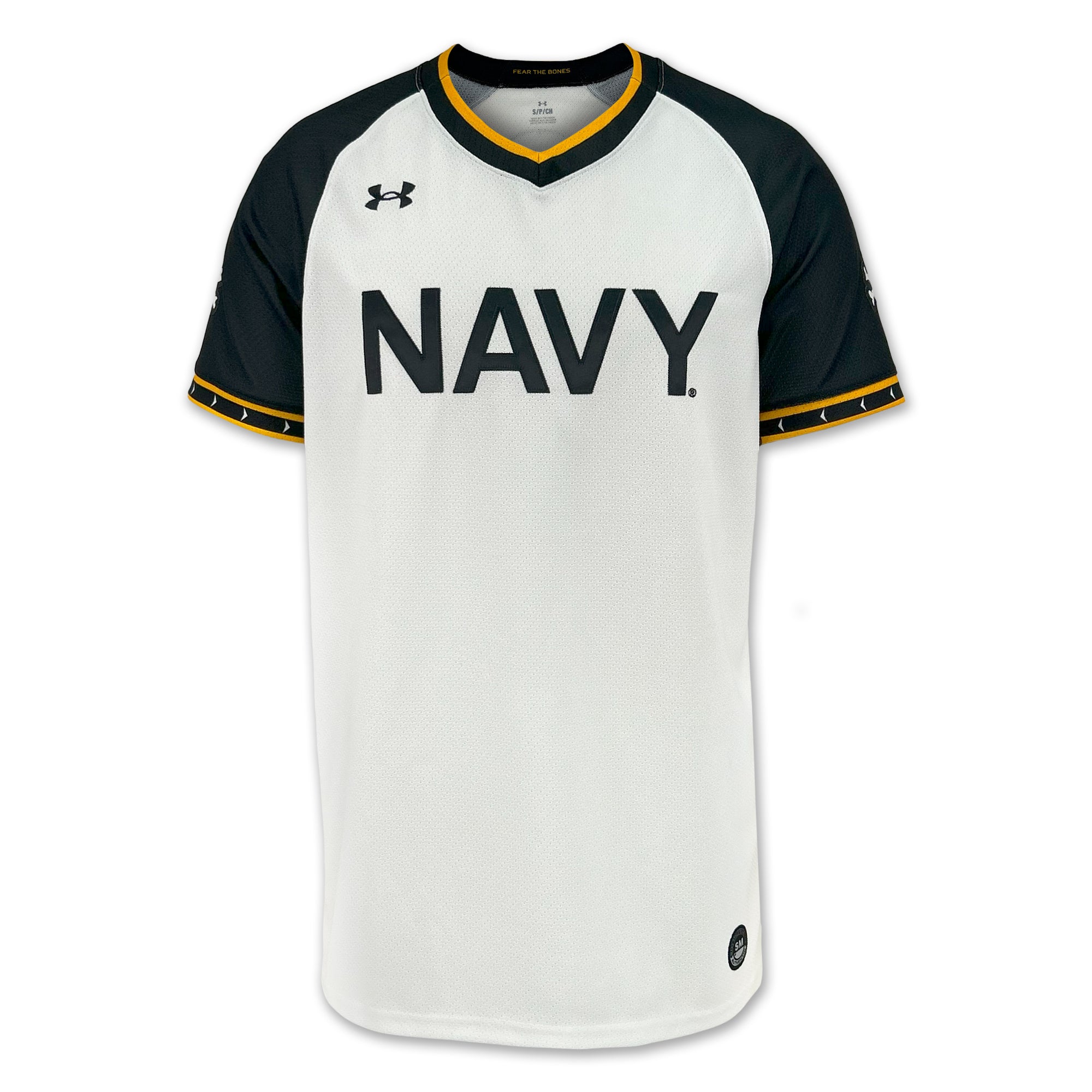 Navy Under Armour Baseball Replica Jersey (White) – Navy Gear
