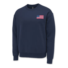 Load image into Gallery viewer, USA Flag Left Chest Crewneck