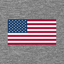 Load image into Gallery viewer, USA Flag Performance Left Chest T-Shirt (Grey)