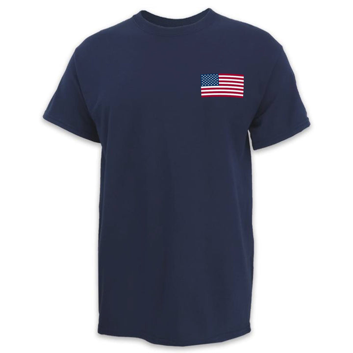 USA Flag USA Made Left Chest T-Shirt