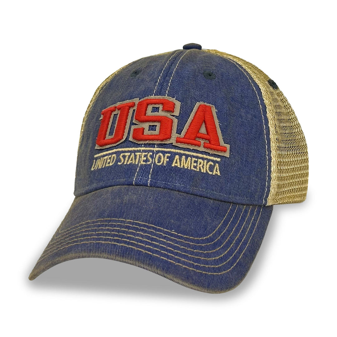 USA Old Favorite Trucker Hat (Blue)