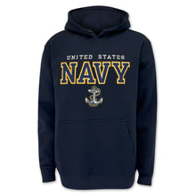Load image into Gallery viewer, United States Navy Tackle Twill Embroidered Hood (Navy)