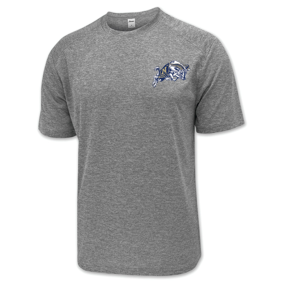 USNA Goat Performance T-Shirt (Grey)