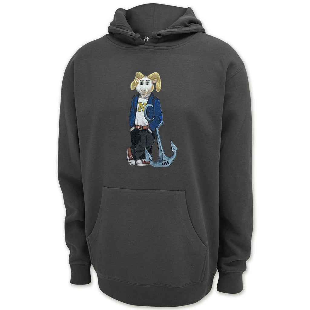 USNA Crew Dog Original Hood (Charcoal)