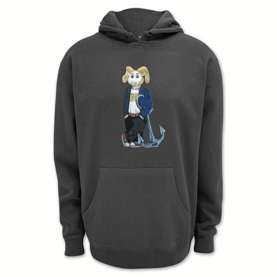 USNA Crew Dog Original Hood (Charcoal)
