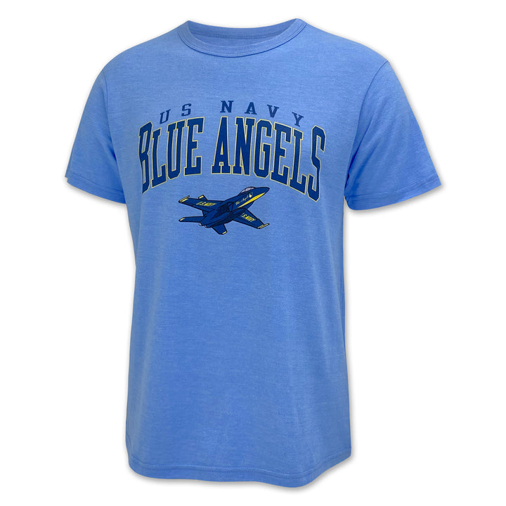 US Navy Blue Angels Tri-Blend Victory Falls T-Shirt (Powder Blue)
