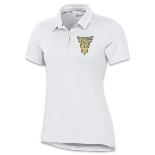 USNA Under Armour Class of 88 Ladies Tech Mesh Polo (White)