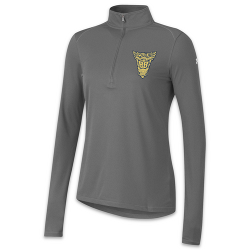 USNA Under Armour Class of 88 Ladies Tech Mesh 1/4 Zip (Graphite)