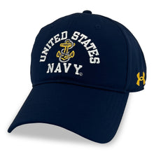 Load image into Gallery viewer, United States Navy Under Armour Zone Adjustable Hat (Navy)