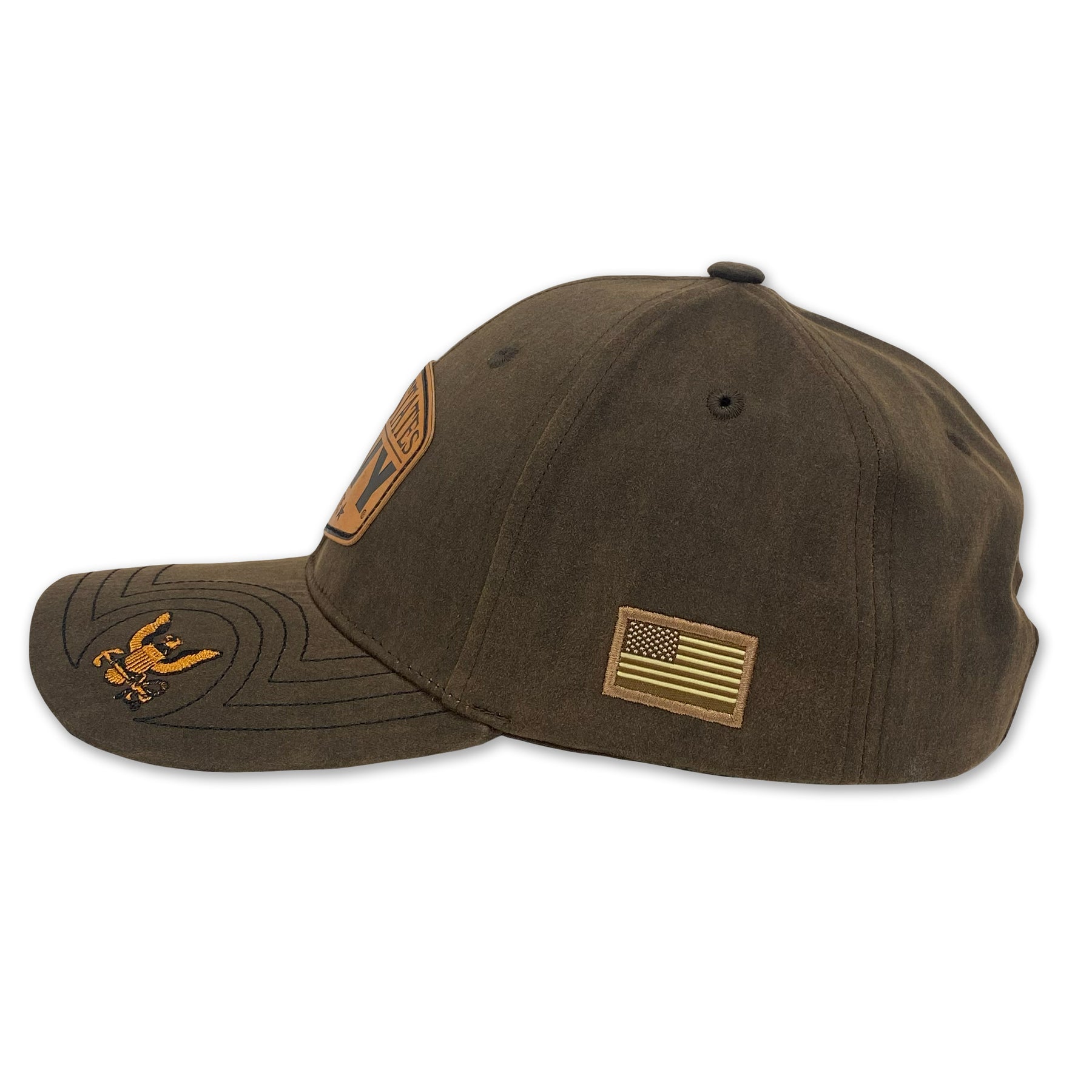 United States Navy Waxed Cotton Hat (Brown) – Navy Gear