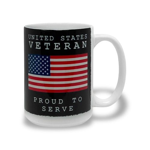 United States Veteran Proud to Serve Mug
