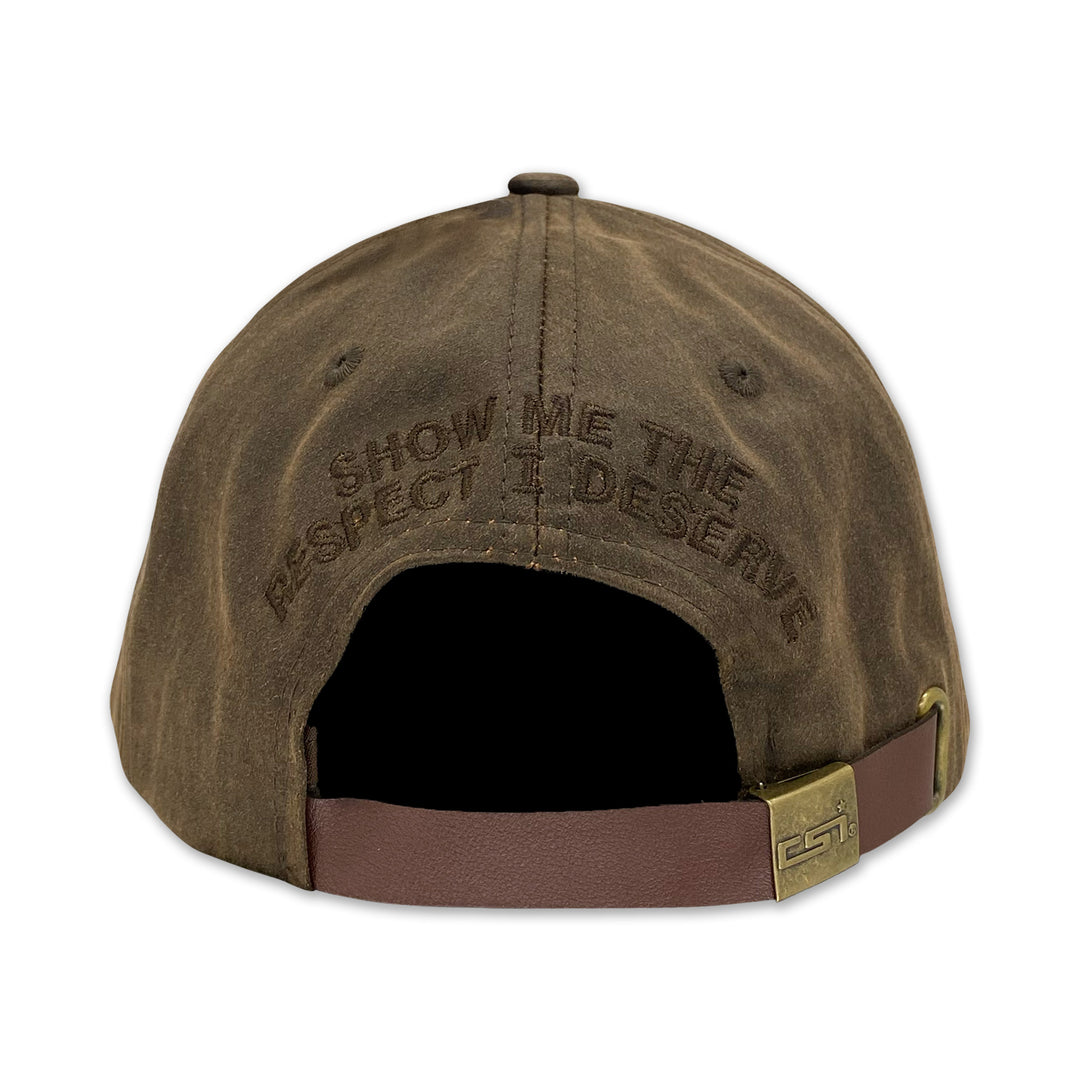 United States Veteran Waxed Cotton Hat (Brown)