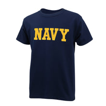 Load image into Gallery viewer, Navy Youth Logo Core T-Shirt (Navy)