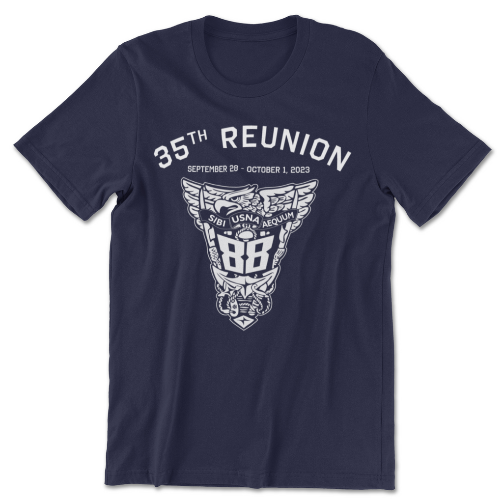 USNA Class of '88 35th Reunion T-Shirt (Navy)