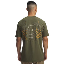 Load image into Gallery viewer, Under Armour Freedom Snake Flag T-Shirt (OD Green)