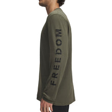 Load image into Gallery viewer, Under Armour Freedom Flag Long Sleeve T-Shirt (OD Green)