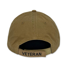 Load image into Gallery viewer, Veteran Flag Hat (Coyote Brown)