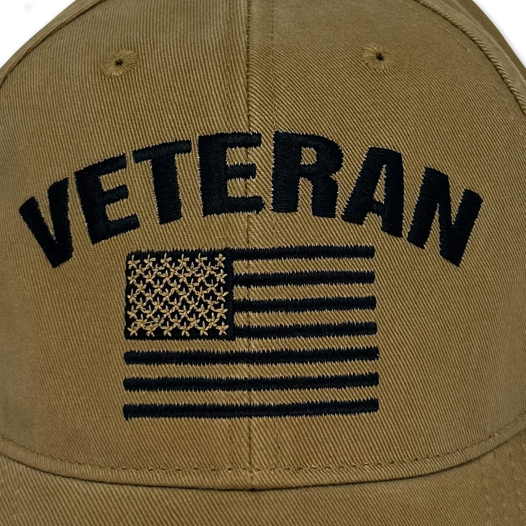 Veteran Flag Hat (Coyote Brown)