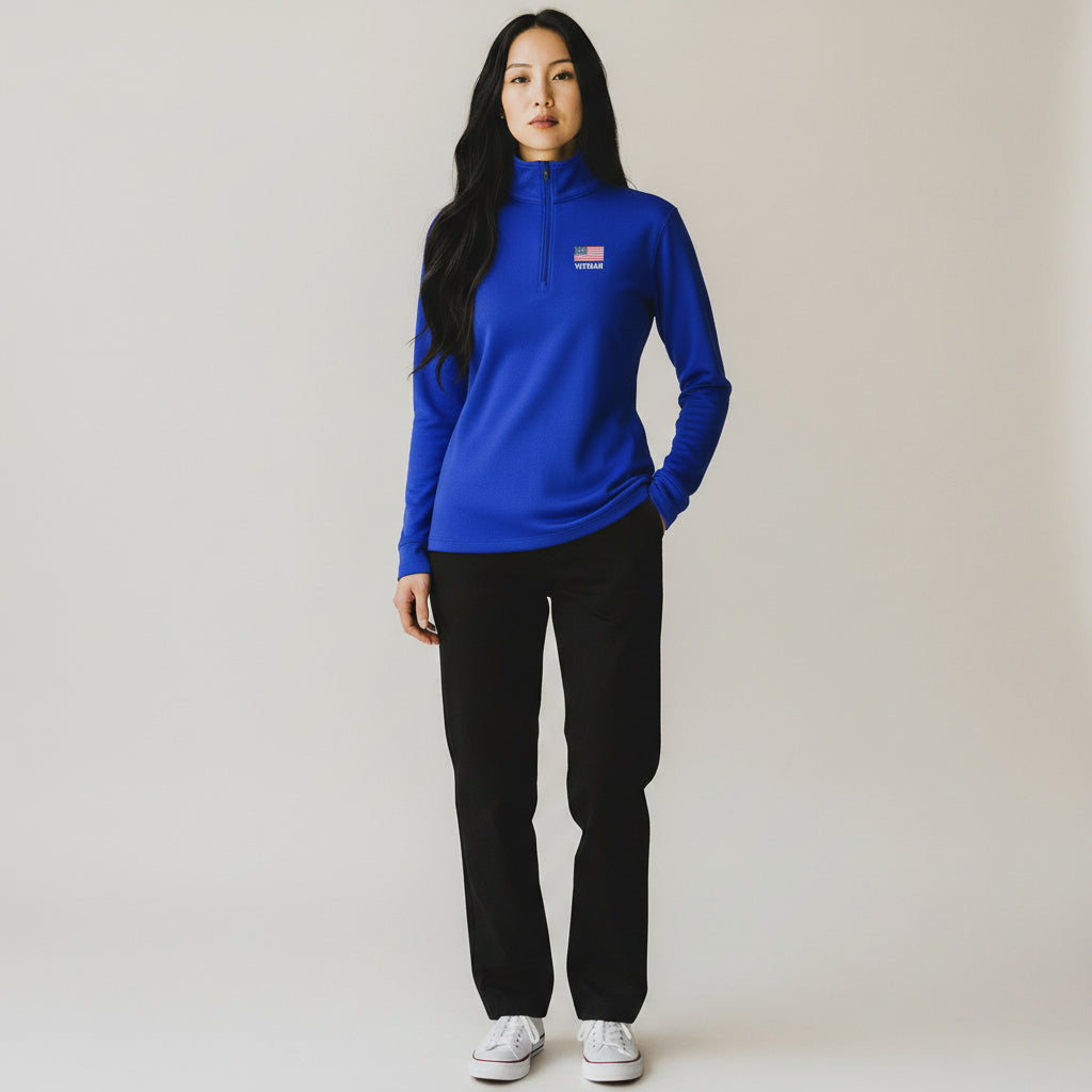 Veteran Women's Columbia Shotgun 1/4 Zip Pullover*