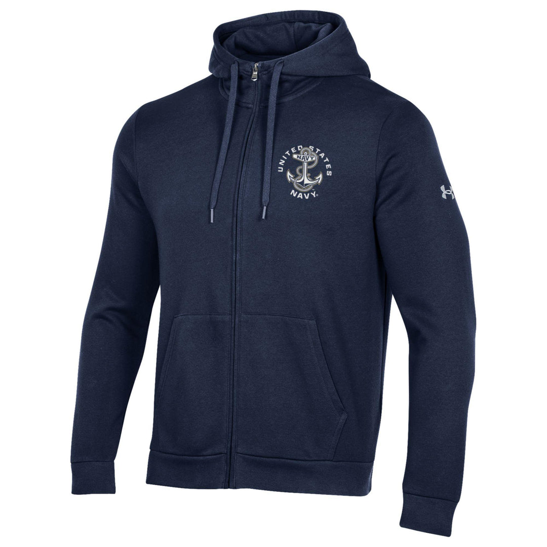 United States Navy Anchor Rival Full Zip (Navy)