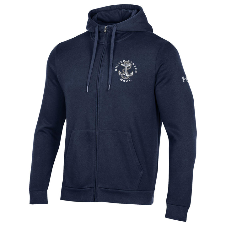 United States Navy Anchor Rival Full Zip (Navy)