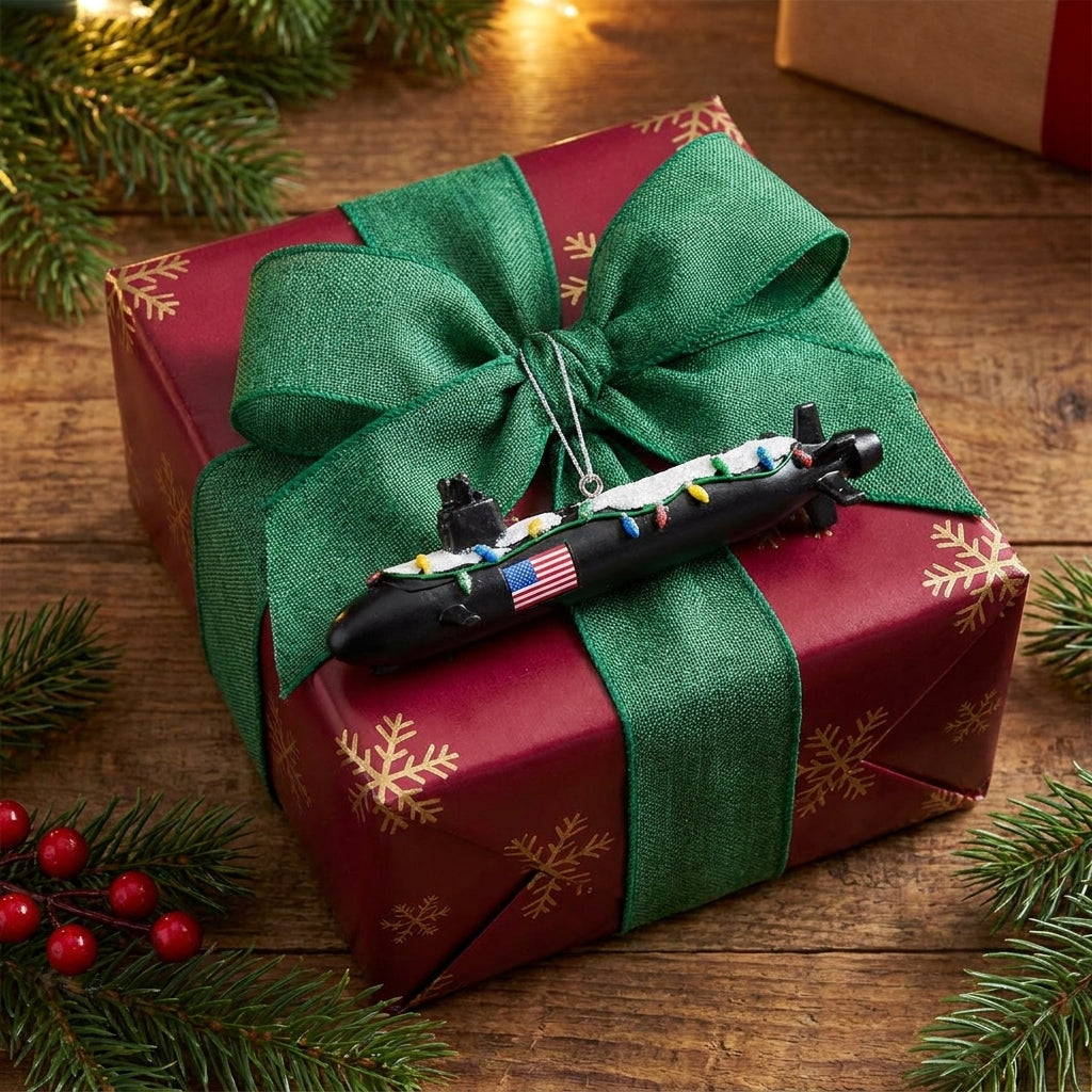 U.S. Navy Submarine Christmas Lights Ornament