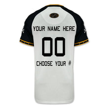 Load image into Gallery viewer, Navy Custom Under Armour Baseball Replica Jersey (White)