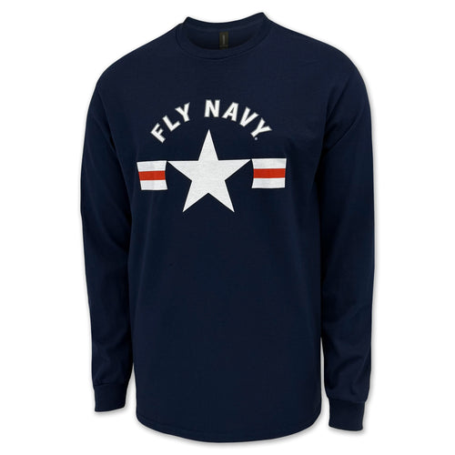 Navy Fly Navy Long Sleeve T-Shirt (Navy)