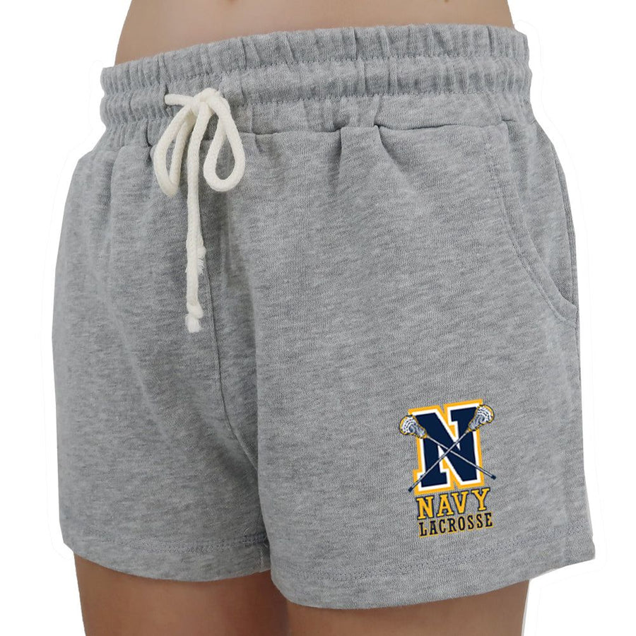 Navy Ladies Lax Logo Rally Short