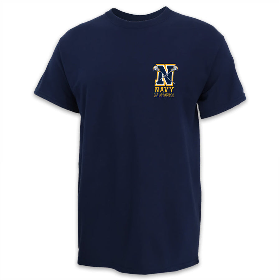 Navy Lacrosse Logo T-Shirt