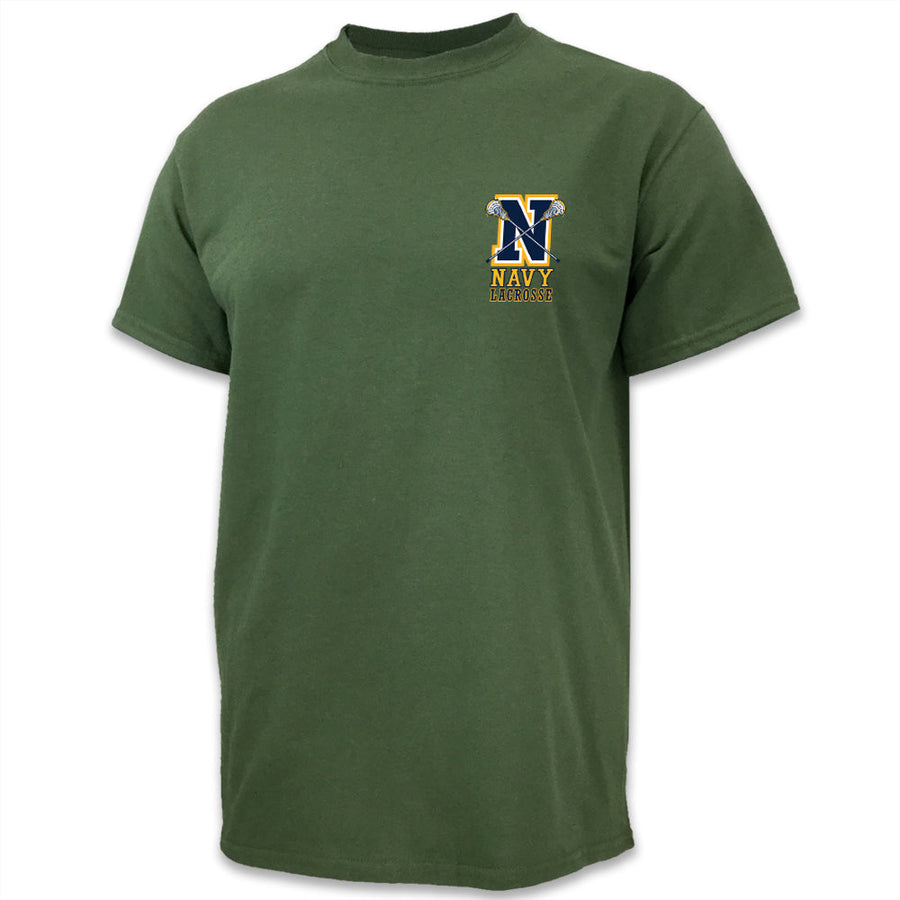 Navy Lacrosse Logo T-Shirt