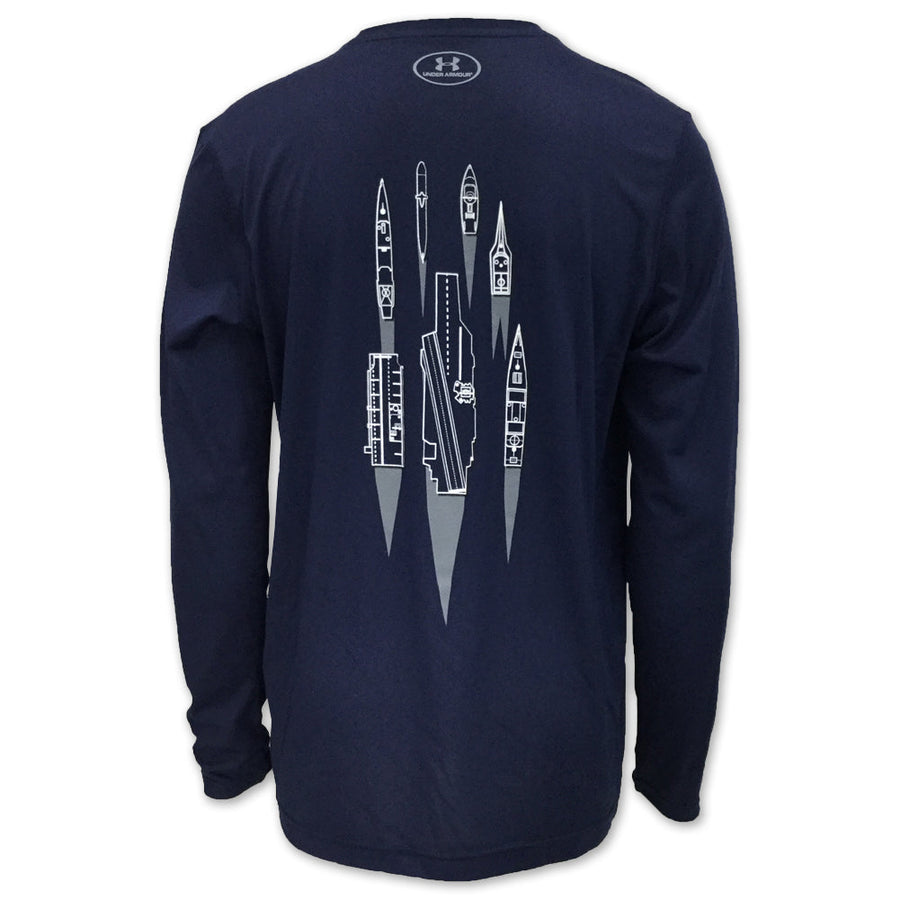 NAVY UNDER ARMOUR LIMITED EDITION SHIP LONG SLEEVE TEE (NAVY) 9