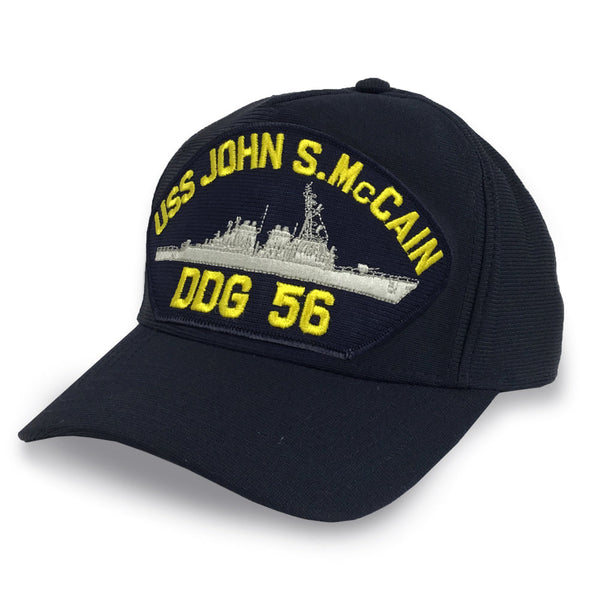 米海軍 USS JOHN S. McCAIN 帽子 Navy USS John S Mccain Ddg 56 Hat – Navy Gear