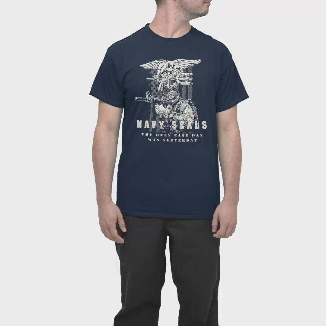 Navy Seals Easy Day T-Shirt (Navy)